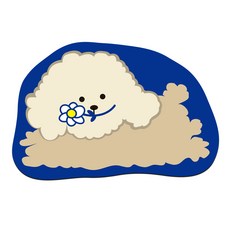 유웨이브 빨아쓰는 규조토 발매트 3세대 주방 화장실 세트, 꽃댕이, 1개