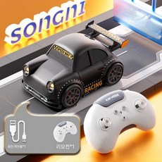 RC 고속 전기 무선 조종 미니 레이싱카 모델 남자아이 장난감, 검은색 드리프트 (배터리X)