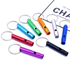호루라기 키링 열쇠고리 호각 호신용 DD-12445 qhq733nz, 1개, 골드