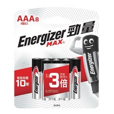 Energizer勁量 鹼性電池 全系列3號AA 4號AAA 1號 2號 9V 正原廠公司貨 吊卡裝, 1個, 4號8入