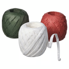 이케아 VINTERFINT 빈테르핀트 리본, 3개, 화이트/레드/그린_306.036.93