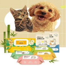 빵빵 펫티슈 강아지물티슈 고양이물티슈 눈물얼룩 발바닥 엉덩이 애견티슈, 5개, 1개입, 30매