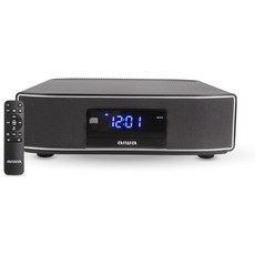 AIWA Exos 홈 스피커 프리미엄 30W RMS 사운드 시스템CD 플레이어 포함 블루투스 연결 FM 라디오 광 디지털 입력 듀얼 1인치 트위터 2인치 베이스 유닛 IR 리모컨, Exos Home Speaker