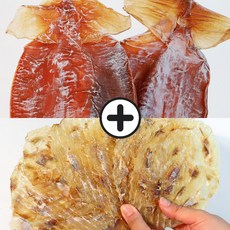 비침적은 옛날 쥐포 + 짜지않은 마른오징어 몸통 세트 / 주전부리 마른안주, 1세트, 쥐포10장+오징어몸통2미