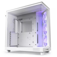 NZXT 恩傑 H6 Flow RGB中塔式電腦機殼 白色, 1個, CC-H61FW-R1