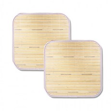 1+1 2P 여름 대나무방석 45cmX45cm 시원한 차량용 냉감 쿨 의자 거실 소파 방석에덴홈, 천연 대나무방석 2장