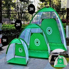 텐트형 개인골프연습장 그물망 연습네트 스윙 실내외 휴대용 휴대용골프망 골프장비, 텐트형 골프연습네트 블랙소형(1M)