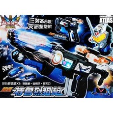 ATLAS 超級特警烈豹組合槍 三裝備合體, 奧迪雙鑽鎧甲勇士玩具特魯武器特魯狙擊槍, 1個