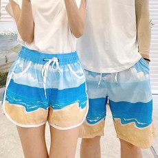 [커플연출가능]파도 스윔팬츠/커플/남자수영반바지/수영복/래쉬가드바지/남자보드숏/비치팬츠/래쉬가드하의/레쉬가드/원피스수영복/모노키니/비키니/커플수영복/비치바지/서핑