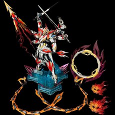 모동혼 금룡 아오덴 금색 도금 프라모델 장식품 피규어, 프리 사이즈, Nezha 붉은 연꽃 스프레이