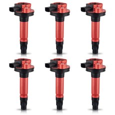 ENA 팩 6 레드 점화 코일 2007-2018 포드 링컨 머큐리 트랜짓 익스플로러 F150 플렉스 엣지 토러스 머스탱 MKS MKT MKX MKZ CX9 세이블 퓨전 V6 3, 1개