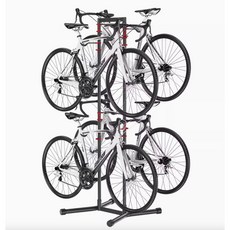 腳踏車停車架 四台立式展示架, 1個, 黑色, 黑色