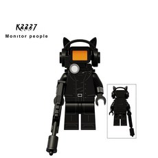 스키비디 토일렛 피규어 세트, 1개, [K2227] 고양이 귀 모니터