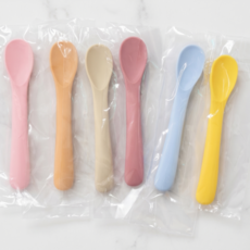 피딩숟가락 파충류 급여용 실리콘 숟가락 수저 스푼 파스텔 버터아이보리, 1개, 단품