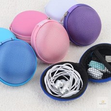 룸플리 휴대용 이어폰 파우치 케이블 디지털 수납 파우치 여행수납파우치 여행용충전기파우치 충전기보관파우치, 체크(색상랜덤)