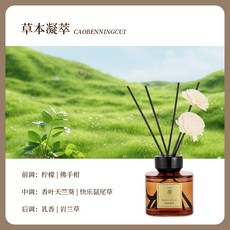 新款香氛臥室房間客廳室內酒店持久自動噴香150ml藤條噴霧香薰, 草本凝萃/藤條款:1