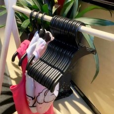 미풀 미니 옷걸이 애견행거, 2강아지옷걸이-블랙