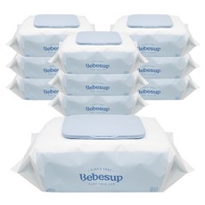 베베숲 모이스처 캡형 물티슈 80매 유아용 10팩, 65g, 10개