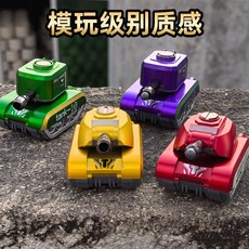 YoYo 어린이용 태엽식 슬라이딩 군용 모델 합금 탱크 교육용 장난감 스트레스 해소 자동차, 만화풍 밀고 당기는 합금 자동차 [차체 합금