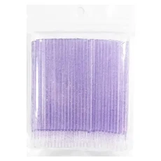 100pcs 속눈썹 청소 브러쉬 마이크로 면봉 개별 제거 뷰티 클린 도구