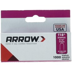 Arrow Fastener 187 1.1cm(7/16인치) T18 스테이플, Arrow Fastener 187 1.1cm(7/16인