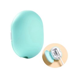 칫솔 건조기 가정용 칫솔살균기 USB 충전식 펀칭 필요 없음 벽걸이 건조기, 푸른색, 1개