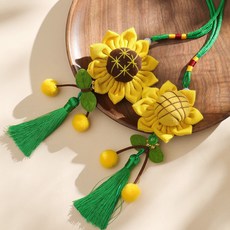 向日葵掛件 敎師節禮物 仿真花束掛件 房間掛飾 居家掛飾 青春活力恩師禮物, (2個)希望+陽光_向日葵掛件