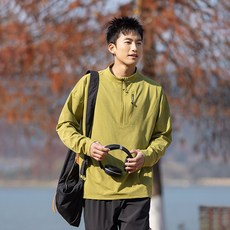 투니스 남성 아웃도어 루즈핏 반집업 긴소매 티셔츠