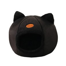 다중 모양 애완 동물 둥지 다목적 고양이 침대 휴식 홈 휴대용, L 36x36x38cm, Bla