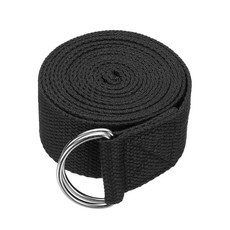 YELARXI 스트레칭을 위한 요가 스트랩 운동용 스트레치 밴드 2.5m(8피트) & 블랙 조절 가능한 금속 D링 버클 요가 밴드 - 필라테스/체육 피트니스/체육관 운동 댄스, YELARXI 스트레칭을 위한 요가 스트랩, 운동용 스