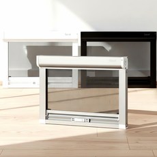 창문 롤방충망 400x300 시스템 방충망틀교체 자바라 제작설치, 그레이 사면 400x300