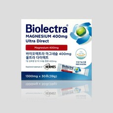 바이오렉트라 마그네슘 400 울트라 다이렉트 1300mg x 30포, 1개