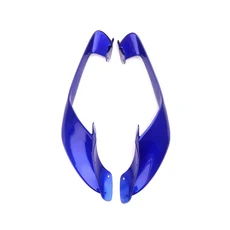 Yamaha YZF R1 2020-2024 모델 용 오토바이 공기 역학적 윙렛 고정 날개 페어링 액세서리 프론트 트림 스포, 02 bright blue