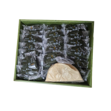 제주 한라산쑥떡 미당 보자기 선물 포장, 70개, 65g