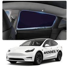 KOCZIL 테슬라 모델 Y 2020-2024용 후면 창문 햇빛 가리개 | 정전기 부착 쉬운 설치 및 제거 반투명 프라이버시 쉐이드 | 2025 2026 모델 Y 주니퍼용