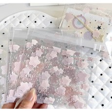 다람이네 디자인 별 opp 봉투 구디백 악세서리 접착식 예쁜 opp봉투, 1개