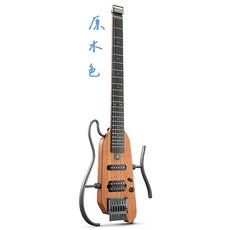 DONNER HUSH-X 靜音電吉他 桃花心木 漸層色/原木色, 1個, 原木色