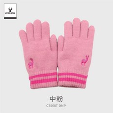 CERF BELL 麋鹿刺繡雙層手套 內刷毛針織禦寒手套