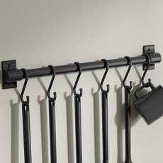 스마일공감 무타공 접착식 주방 조리도구 걸이, 조리도구걸이 40cm, 1개