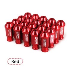 휠너트 튜닝 락와샤 락볼트 락소켓 롱 락너트 D1 Spec 범용 레이싱 휠 러그 너트 알루미늄 JDM 자동차 너트 나사 M12 X1.25 MM x 1.5MM 50mm 40, 1개