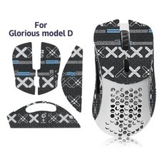 호환 마우스 그립 테이프 스케이트 수제 스티커 미끄럼 방지 도마뱀 빨아 땀 흡수 Glorous Model DModel O 무선 DIY 마우스 그립 테이프, 1개, 1) A1