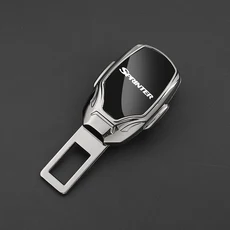 메르세데스 벤츠 스프린터용 신형 조절 가능 자동차 아연 합금 안전벨트 버클, 02 검정색