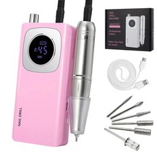 네일 드릴 매니큐어 기계 샌딩기 홈 살롱용 폴리싱, 3) V4 핑크