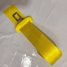 炫彩安全帶 汽車安全帶 加厚通用型安全帶 改裝米色保險座椅延長帶, 螢光黃3.6米帶卡扣（縫紉線限位扣）, 1個
