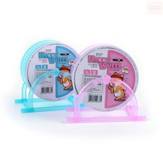 애나허니 햄스터용 플라스틱 쳇바퀴운동 휠 소동물 스트레스 해소용 회전 놀이기구 애완용품