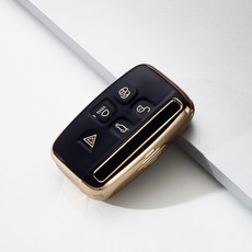 랜드로버 재규어 호환 키케이스 키홀더 키링 키팝, 블랙