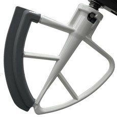 KITCHENAID 틸트 헤드 스탠드 믹서와 호환되는 4.5쿼트 스테인리스 스틸 믹서 볼 또는 부품 4.3L4.5쿼트 및 4.7L5쿼트 보울 푸어링 쉴드, 8) K45B 코팅 플렉스 엣지 비터