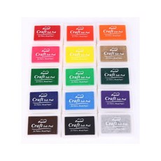 수성패드 잉크패드 도장 15색 다꾸 DIY 스탬프 74395ea 1(ea)