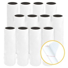 바이퀸 홈 리뉴얼 초강력 접착 사선 컷팅 돌돌이 테이프 클리너 리필, 12개