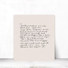 마지아갤러리 필기체그림 오브제 공간 포인트용 인테리어액자 캔버스 S 31x41cm